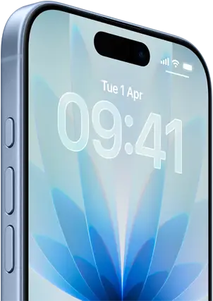6.3‑inch display◊ with ProMotion. Adaptive refresh rates up to 120Hz. Smooth scrolling. Immersive gaming