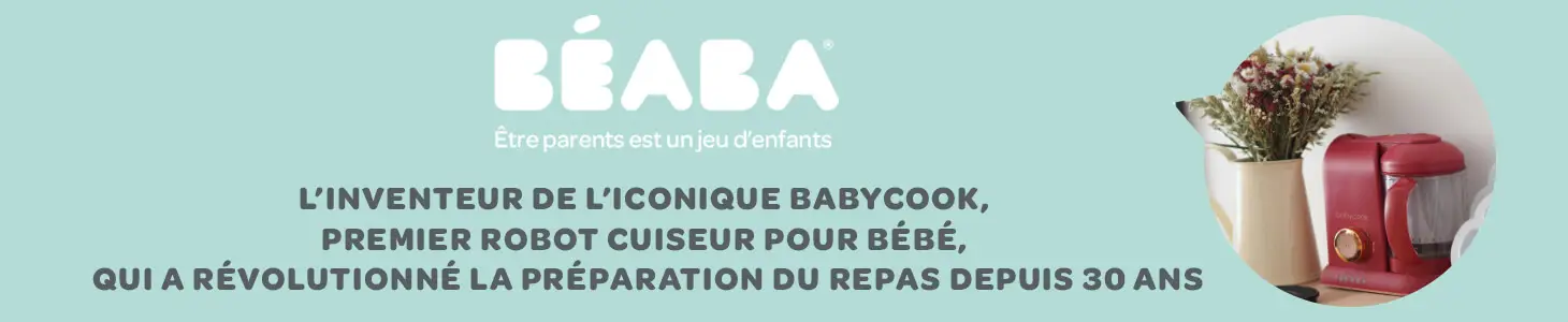 BEABA, Babycook Solo, Robot bebe 4 en 1, Cuiseur, Mixeur - Eucalyptus