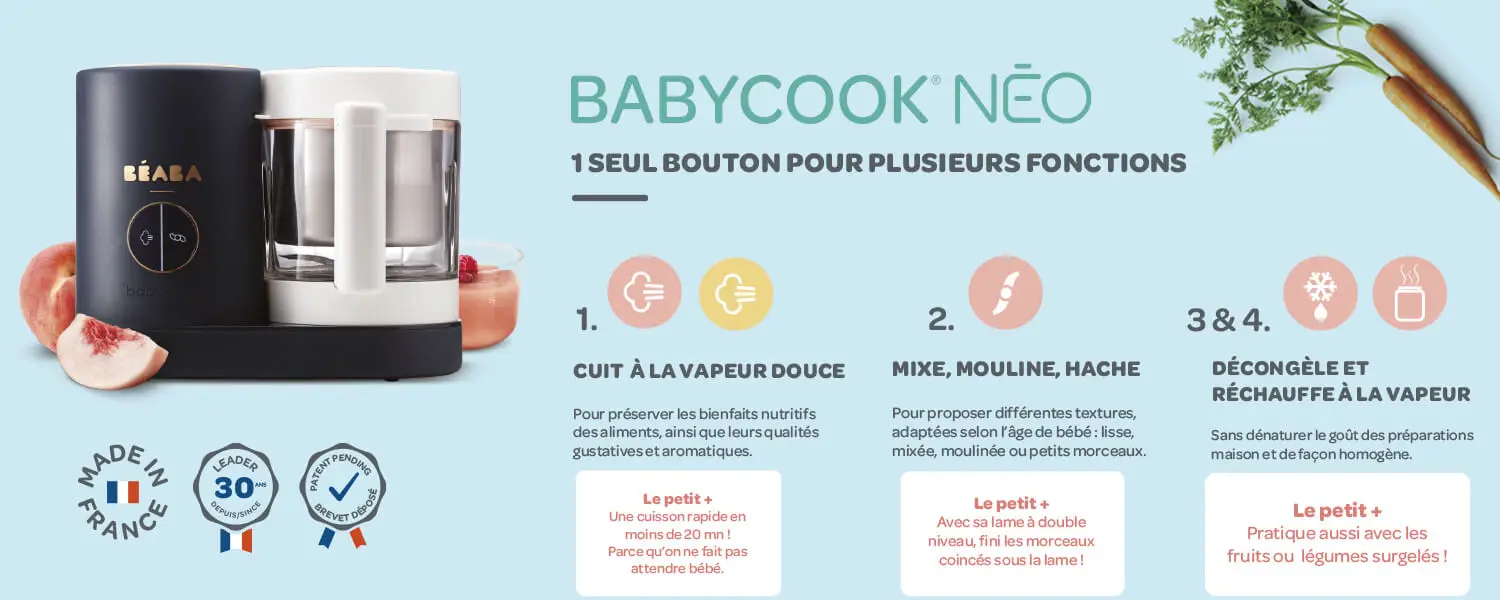Béaba Babycook Néo, le robot culinaire made in France pour bébé