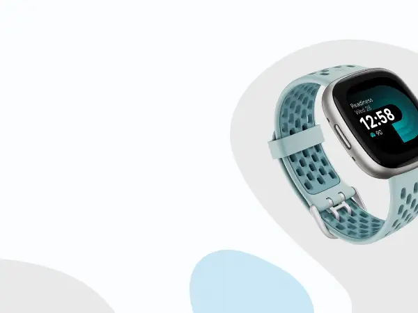 Fitbit Versa 4 Smartwatch Graphite Aluminum with Black Band