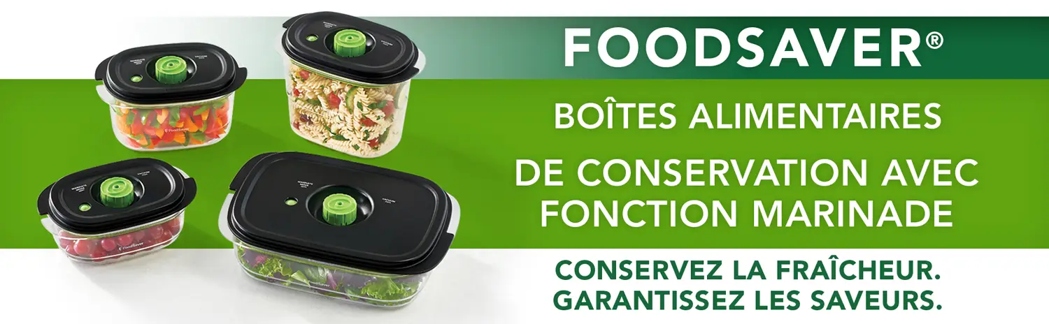 Foodsaver - Boîte fraîcheur FOOD SAVER - Ustensile électrique - Rue du  Commerce