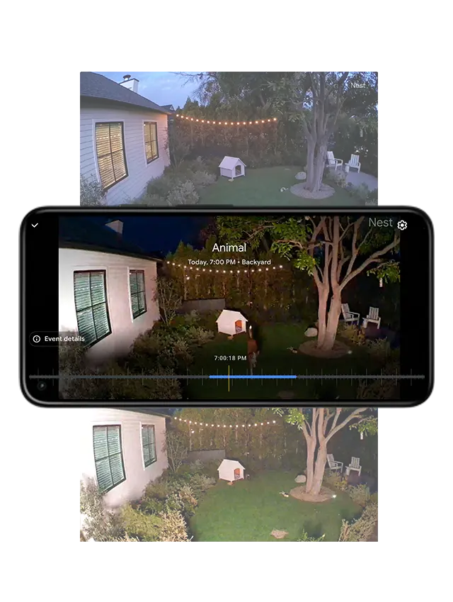 Google Nest Cam with Floodlight Outdoor Security Camera, Wired, White