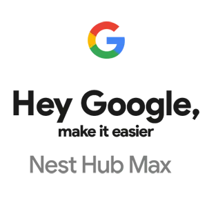 Google Nest Hub Max Hands-Free Smart Home Controller with 10” Screen,  Charcoal