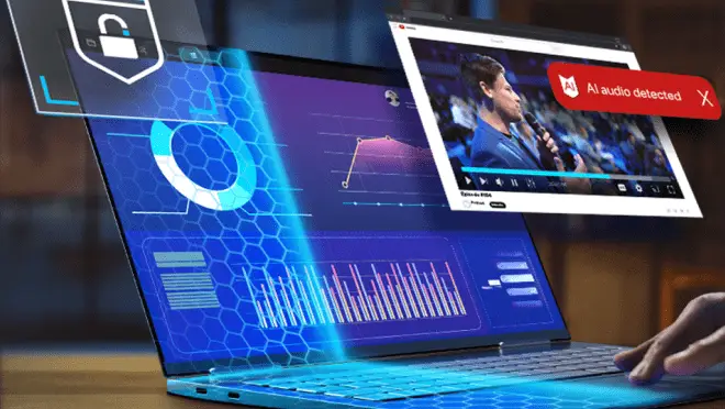 Man working on laptop