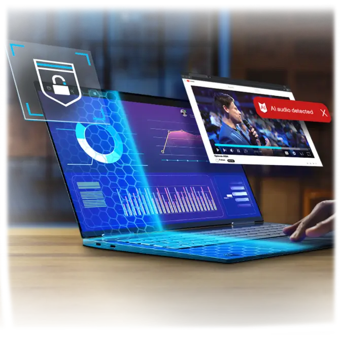 Man working on laptop