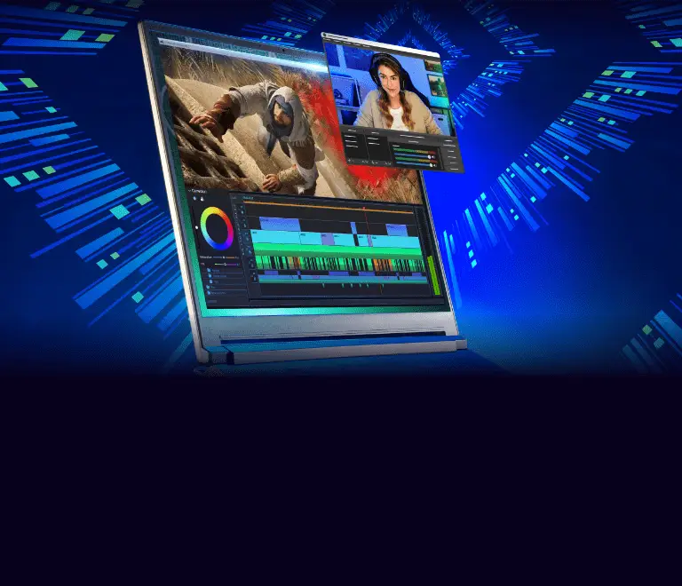 A person playing video games