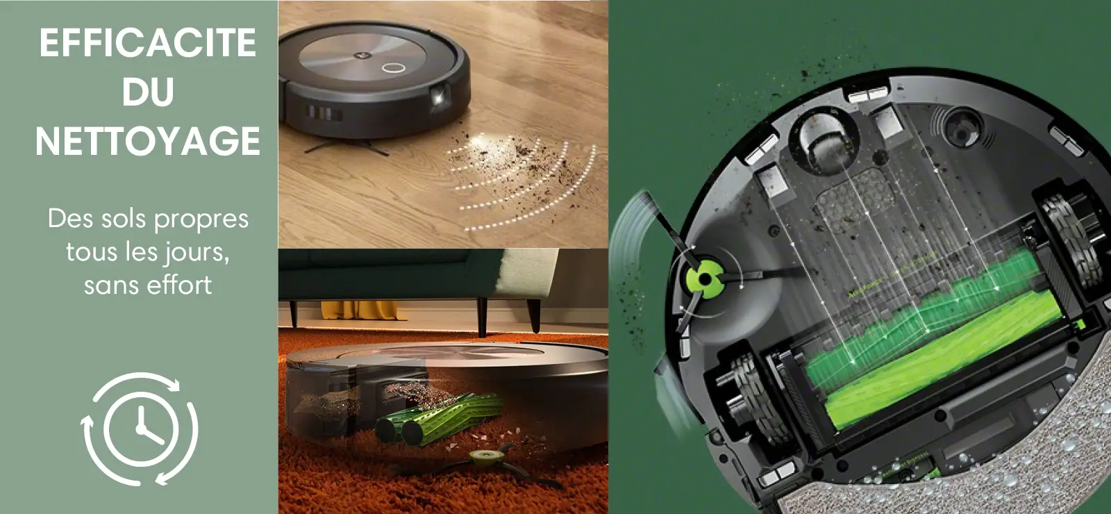 Roomba Combo™ i8+, Aspirateur robot et laveur de sols