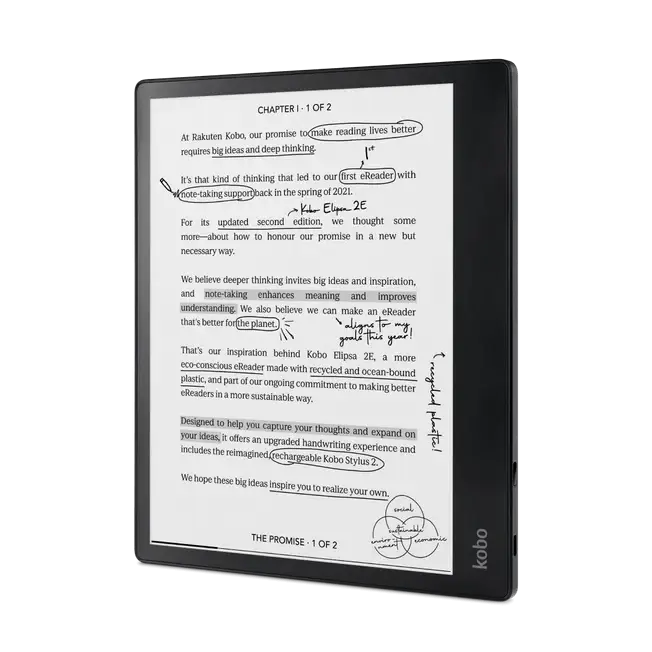 Shop RAKUTEN KO Kobo Elipsa 2e Black Bundle (with Stylus) N605-KU