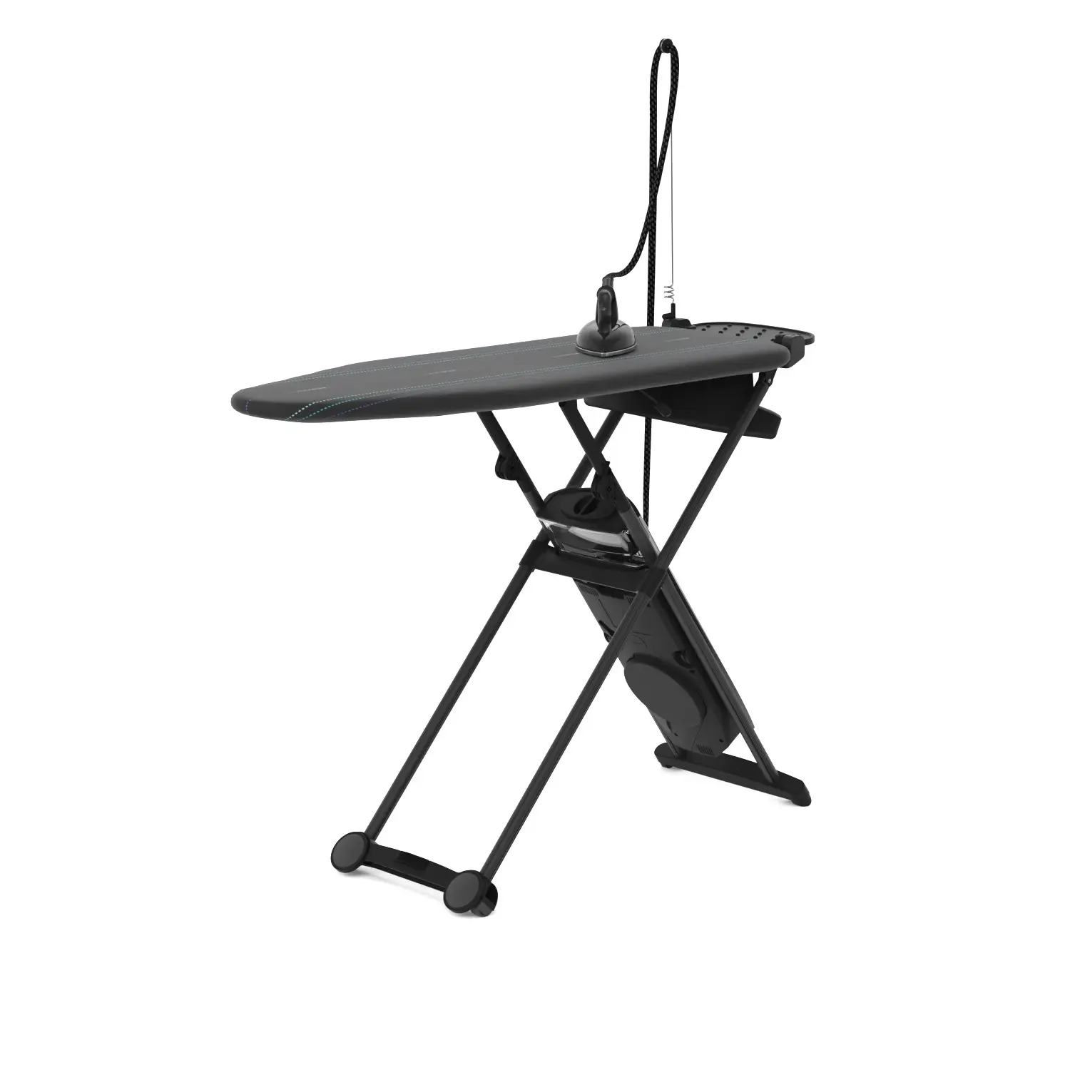 Laurastar Plus Strijkplank | Donkergrijs | 154x46 Cm | Met Wieltjes | Geschikt Voor Stoomstrijkijzers