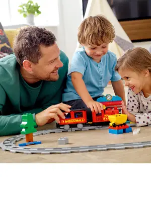 LEGO DUPLO 10875 Il Grande Treno Merci, Set Push & Go, Luci e Suoni, Gru  Giocattolo, Giochi per Bambini dai 2 ai 5 Anni - LEGO - Duplo Town - Mezzi  pesanti - Giocattoli