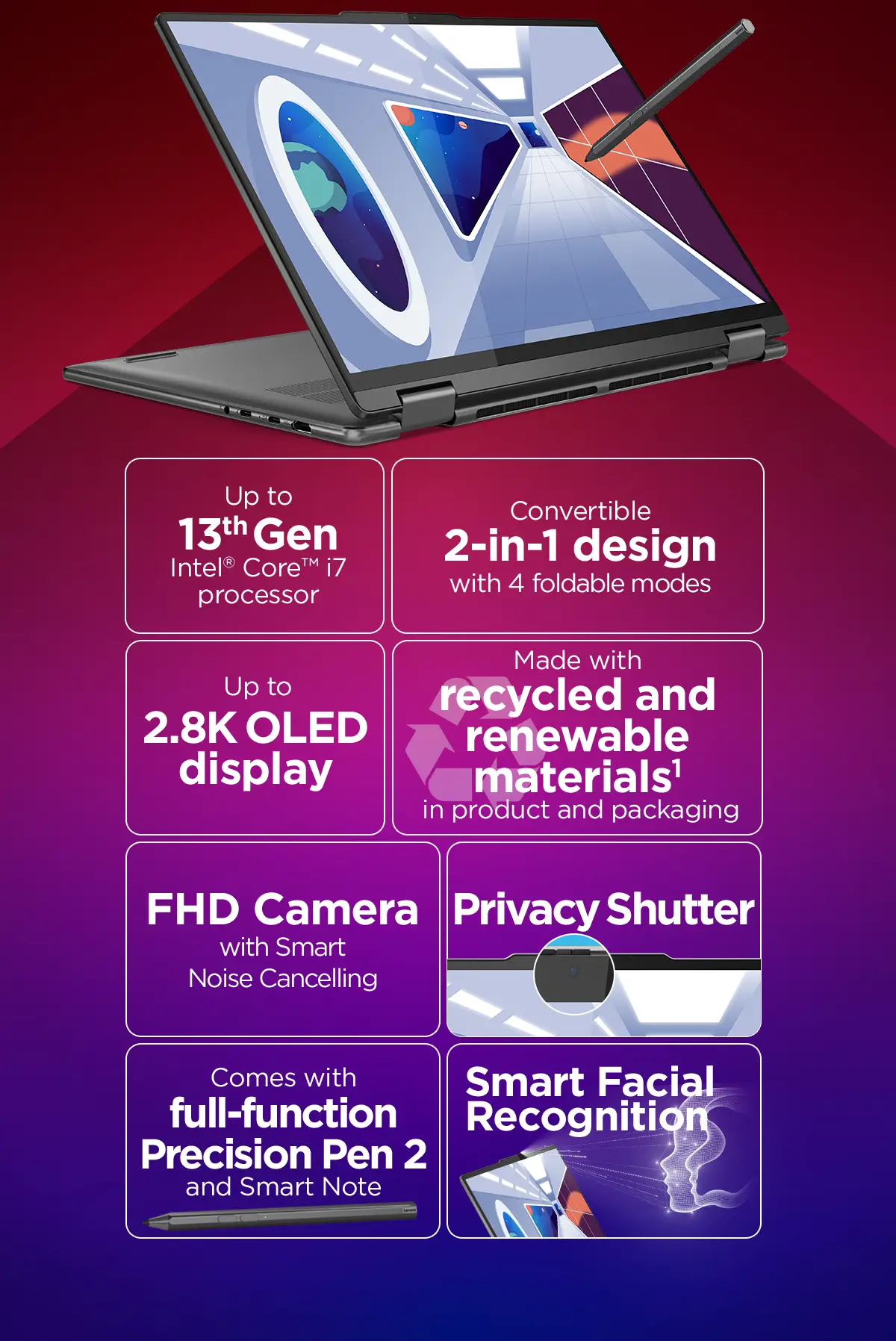Buy LENOVO Yoga 7i 16 2 in 1 Laptop - Intel® Core™ i7, 512 GB SSD