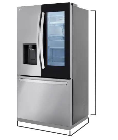 ♪LG S LG 28 Cu. Ft. Capacity 4-Door French Door Refrigerator in