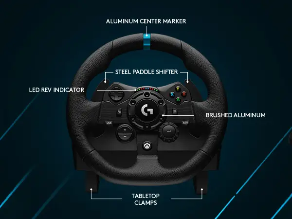 Buy the Logitech G923 TrueForce Sim Racing Wheel For Xbox X S & PC (  941-000161 ) online 