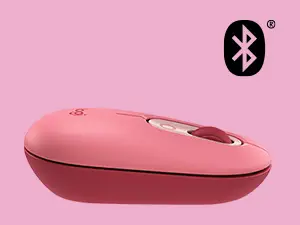 Logitech Pop Mouse Heartbreak 4000 DPI Wireless Mouse Pink