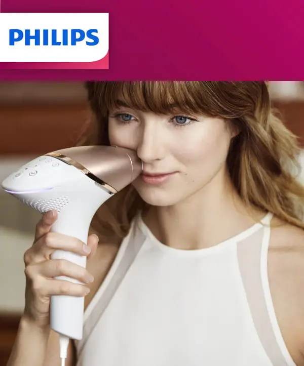 Comprar Depiladora IPL Philips Lumea Serie 8000, luz pulsada, cara y  cuerpo, 2 cabezales · Hipercor