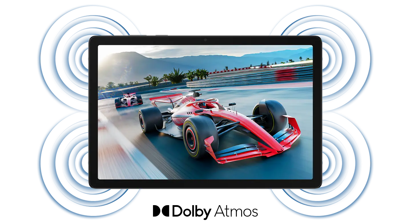 Illustration showing the audio system of the Tab A11+
