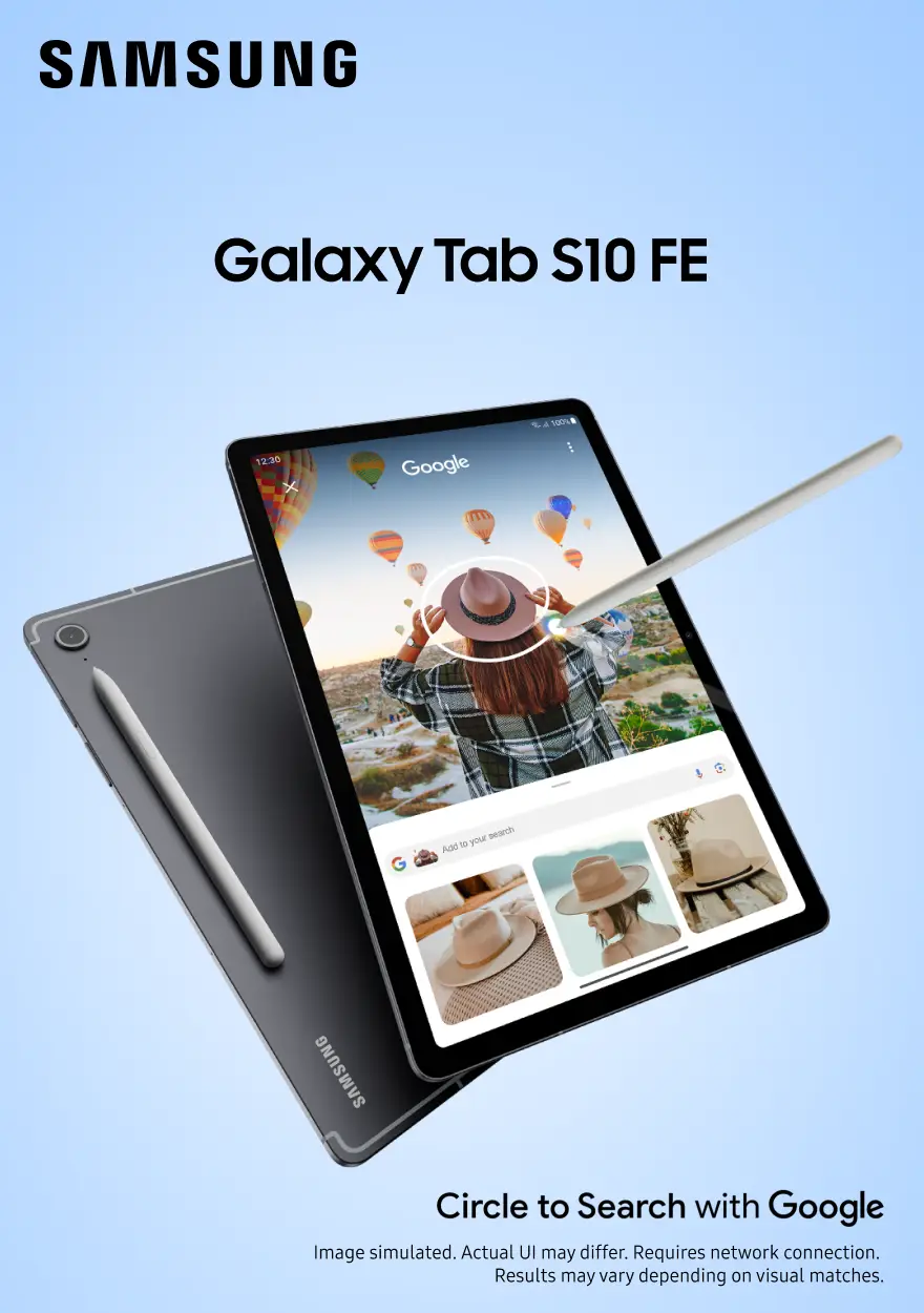 Samsung Galaxy Tab S10 FE Tablet with Bluetooth S Pen, Android