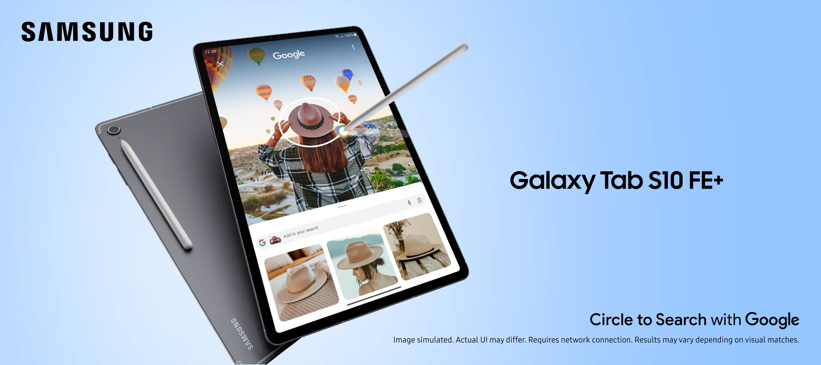 Samsung Galaxy Tab S10 FE+ Tablet with Bluetooth S Pen, Android