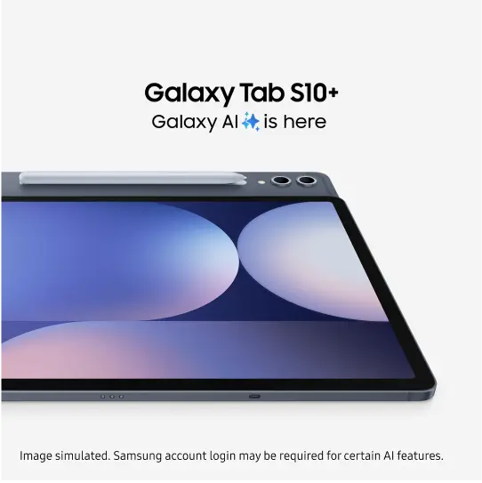 Samsung Galaxy Tab S10+ Tablet with Bluetooth S Pen, Android, 12GB