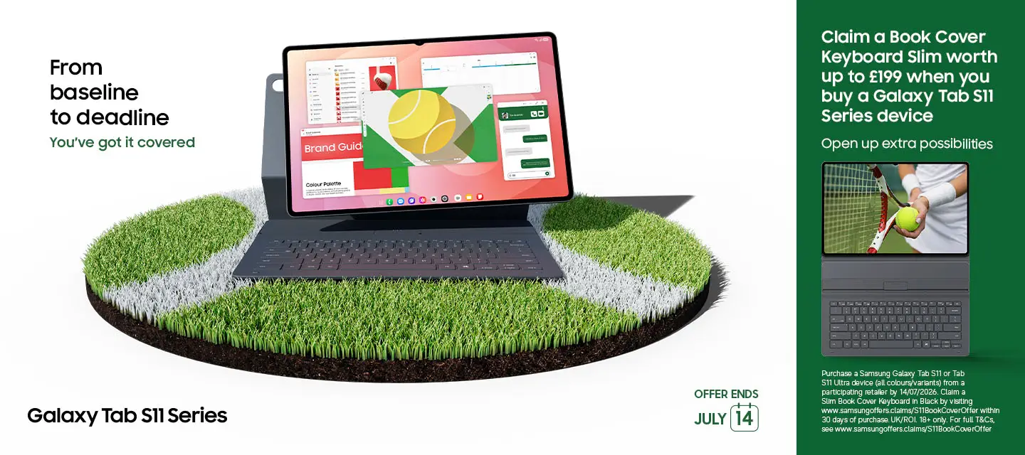 Samsung Galaxy Tab S11 Ultra Book Cover promo
