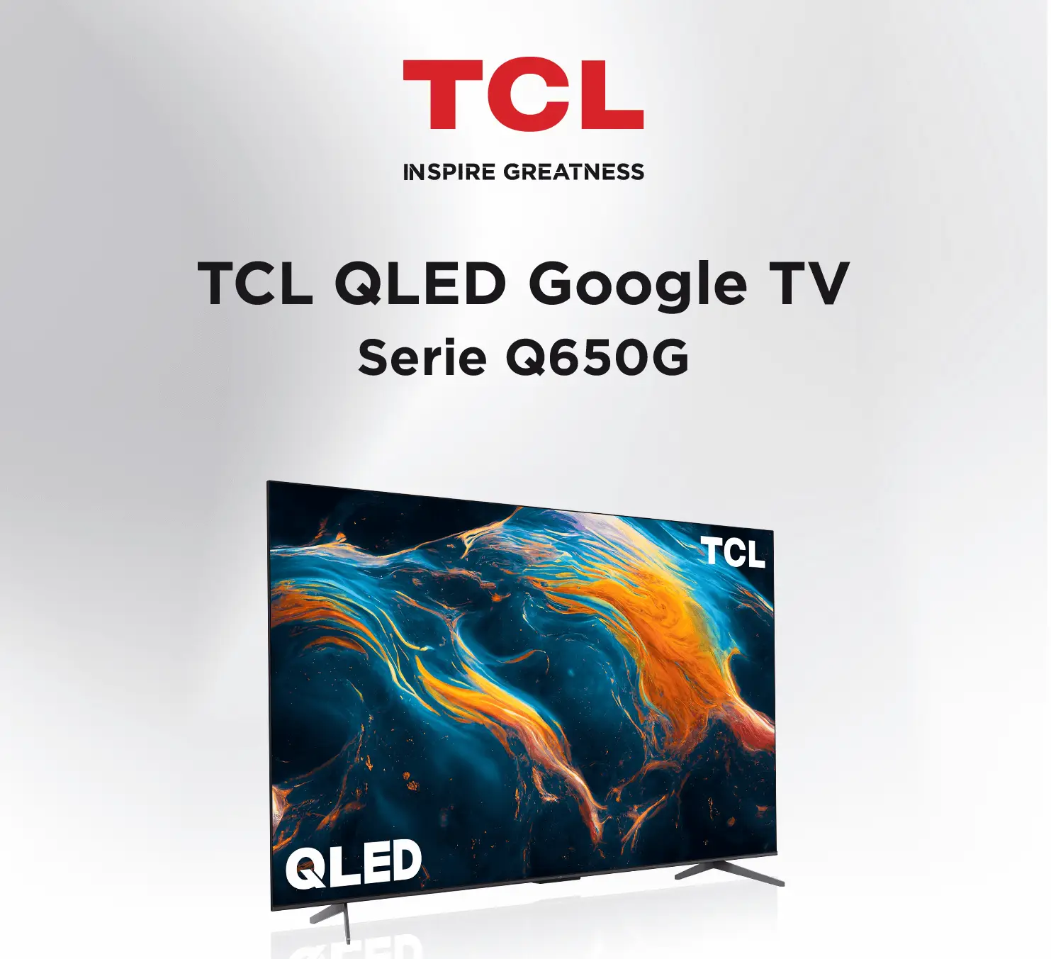 Pantalla TCL 50 pulgadas QLED 4K Google TV 50Q650G
