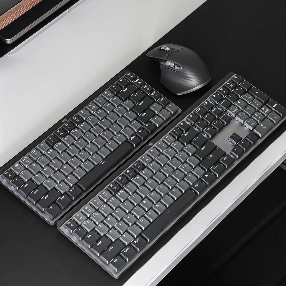 Wireless Keyboard and Mouse with 15 Backlit Effects, Rechargeable Keyboard  Mouse Combo with Phone Holder, 2.4G Lag-Free, Silent Light Up Keyboard 