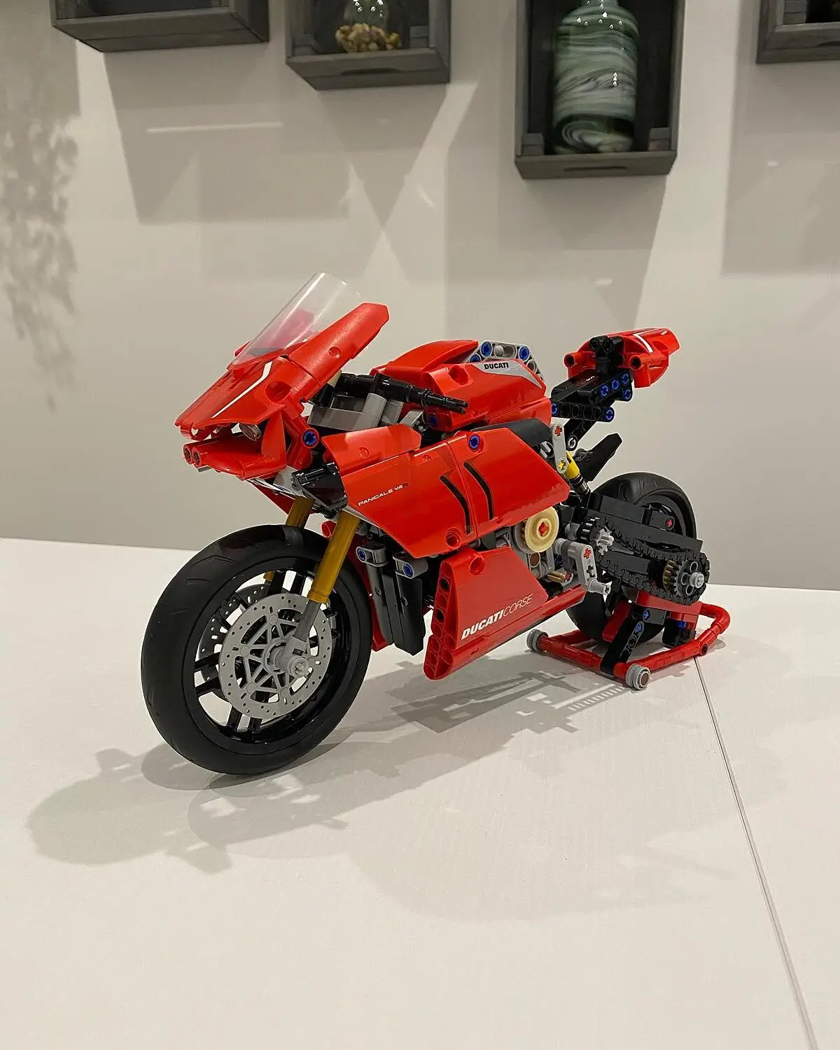 Lego® 18895c07 moto de sport, course, rouge