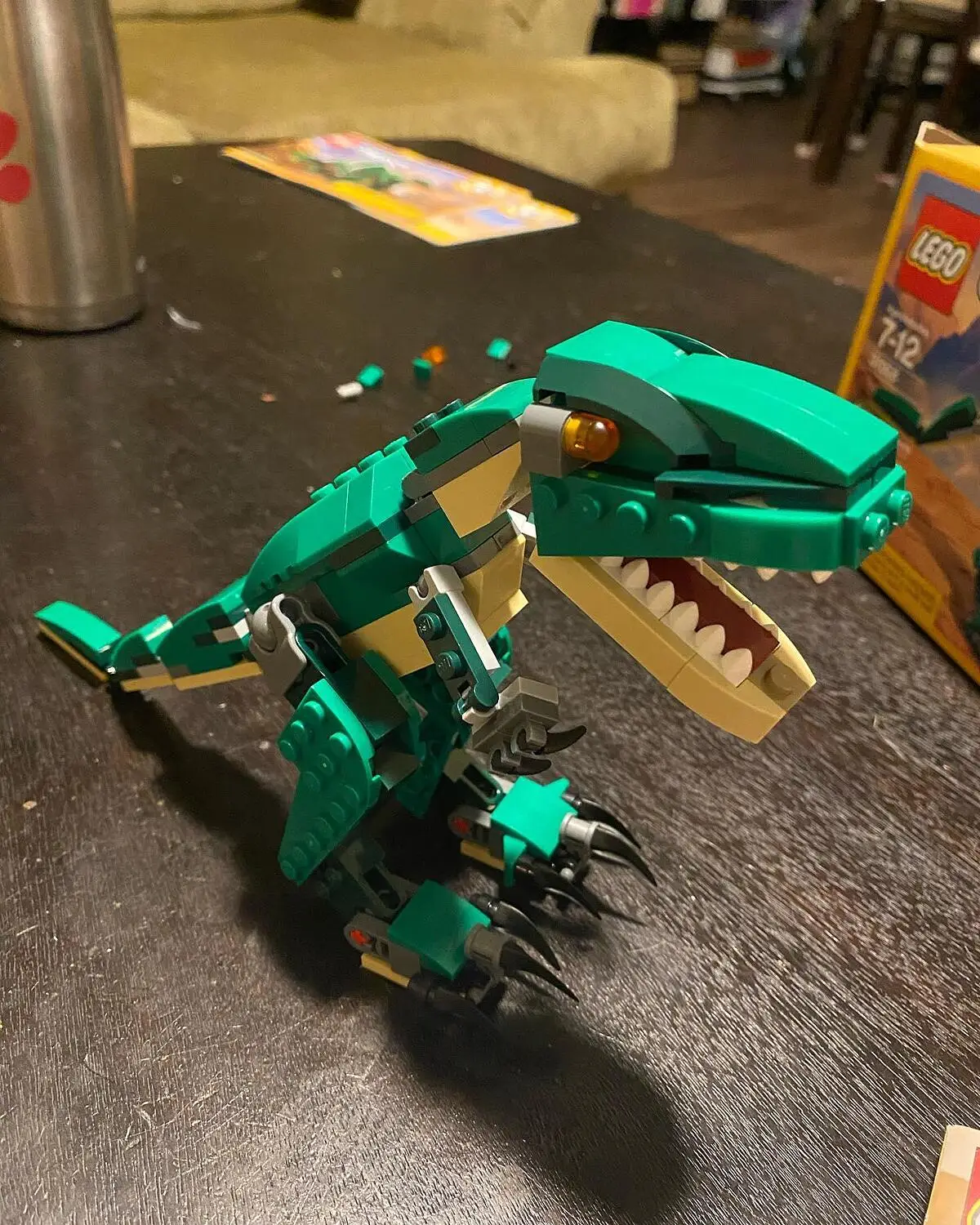 LEGO Creator 3 in 1 Mighty Dinosaur Toy, Transforms from T. rex to  Triceratops to Pterodactyl Dinosaur Figures, Great Gift for 7-12 Year Old  Boys 