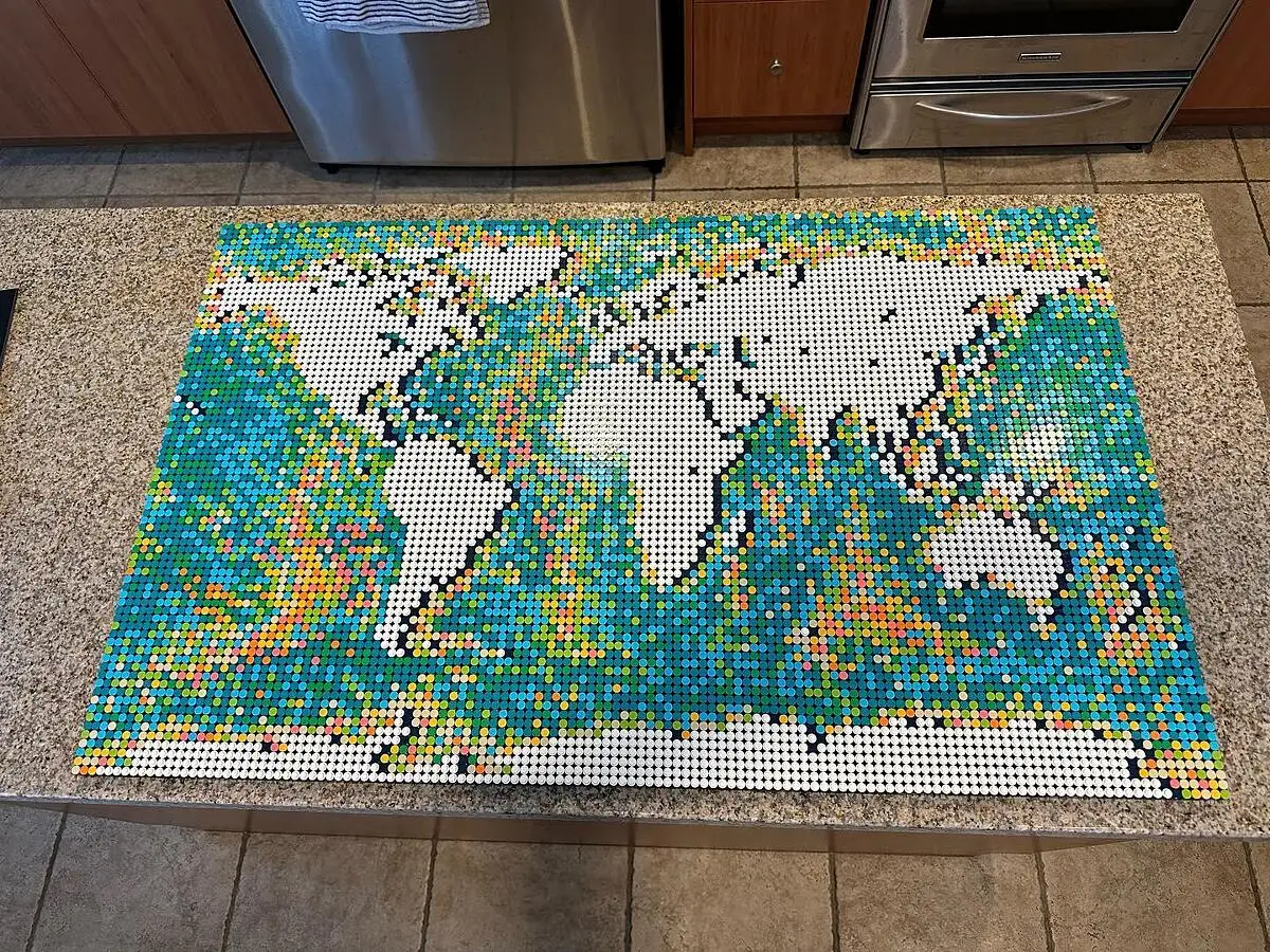 Soldes LEGO Art - La carte du monde (31203) 2024 au meilleur prix sur