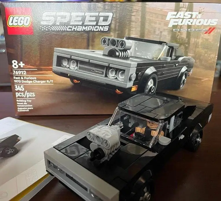 LEGO Speed Champions Fast & Furious 1970 Dodge Charger R/T 76912, Toy  Muscle Car Model Kit for Kids, Collectible Set with Dominic Toretto  Minifigure