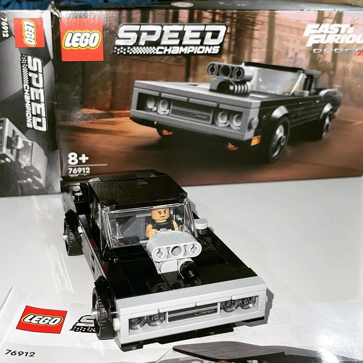 LEGO 76912 Speed Champions Fast & Furious 1970 Dodge Charger R/T, Toy  Muscle Car Model Kit Kids, Collectible Set With Dominic Toretto Minifigure  : : Toys & Games