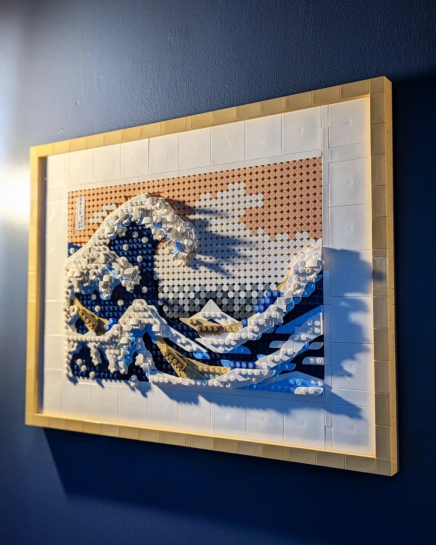 Lego art 31208 hokusai - la grande onda, hobby creativi per adulti fai da te,  decorazioni casa, quadri soggiorno, idee regalo - Toys Center