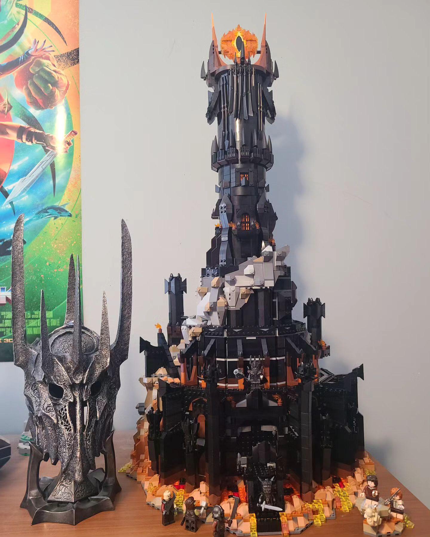 Lotr Barad Sauron's Tower Lego Tower Of Sauron Lego Signore