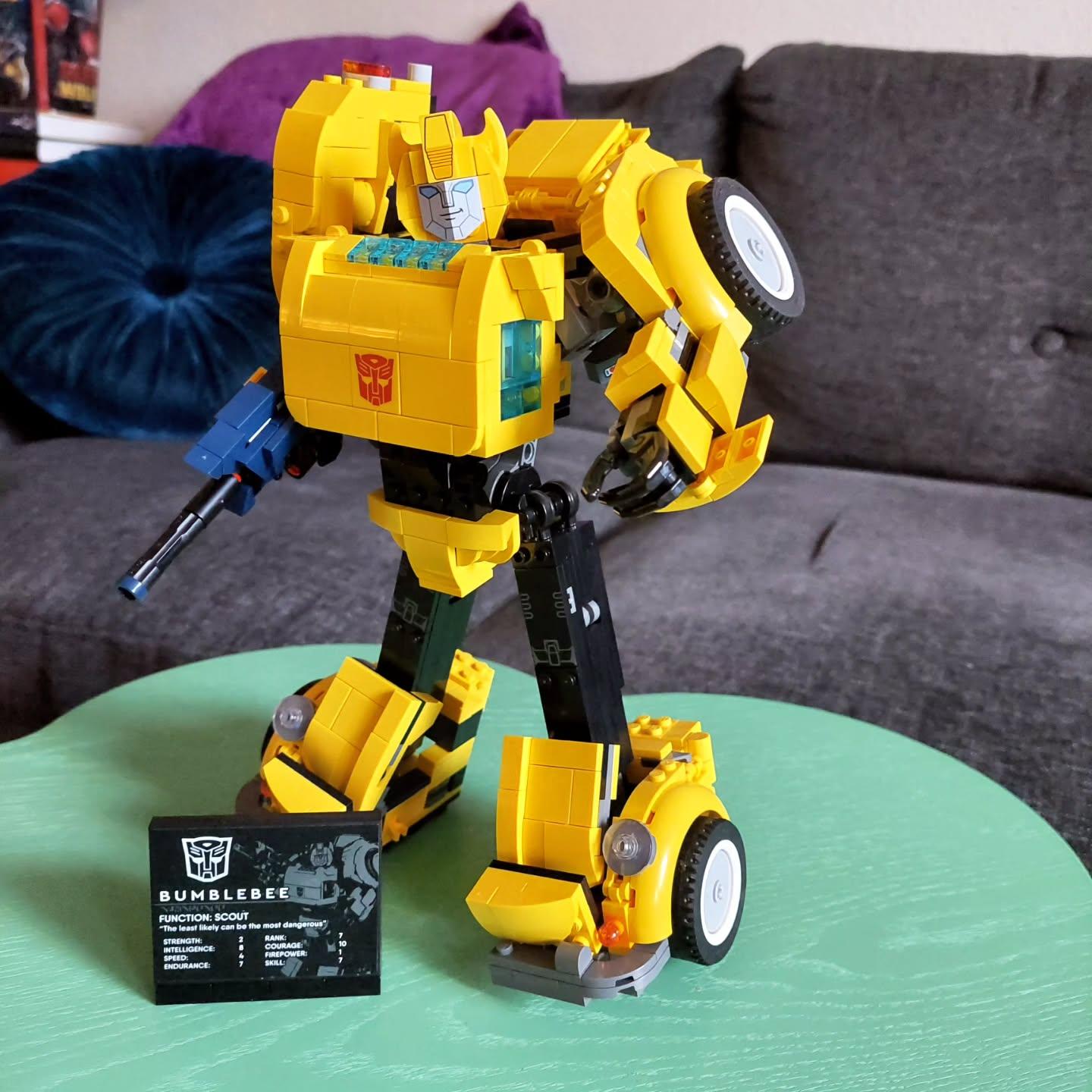 lego Icons Transformers Bumblebee Action Figure Robot da