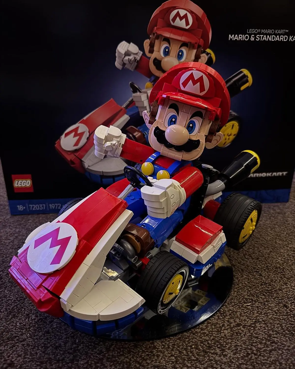 LEGO Super Mario: Mario Kart - Mario&Standard Kart 72037, 18 ani+