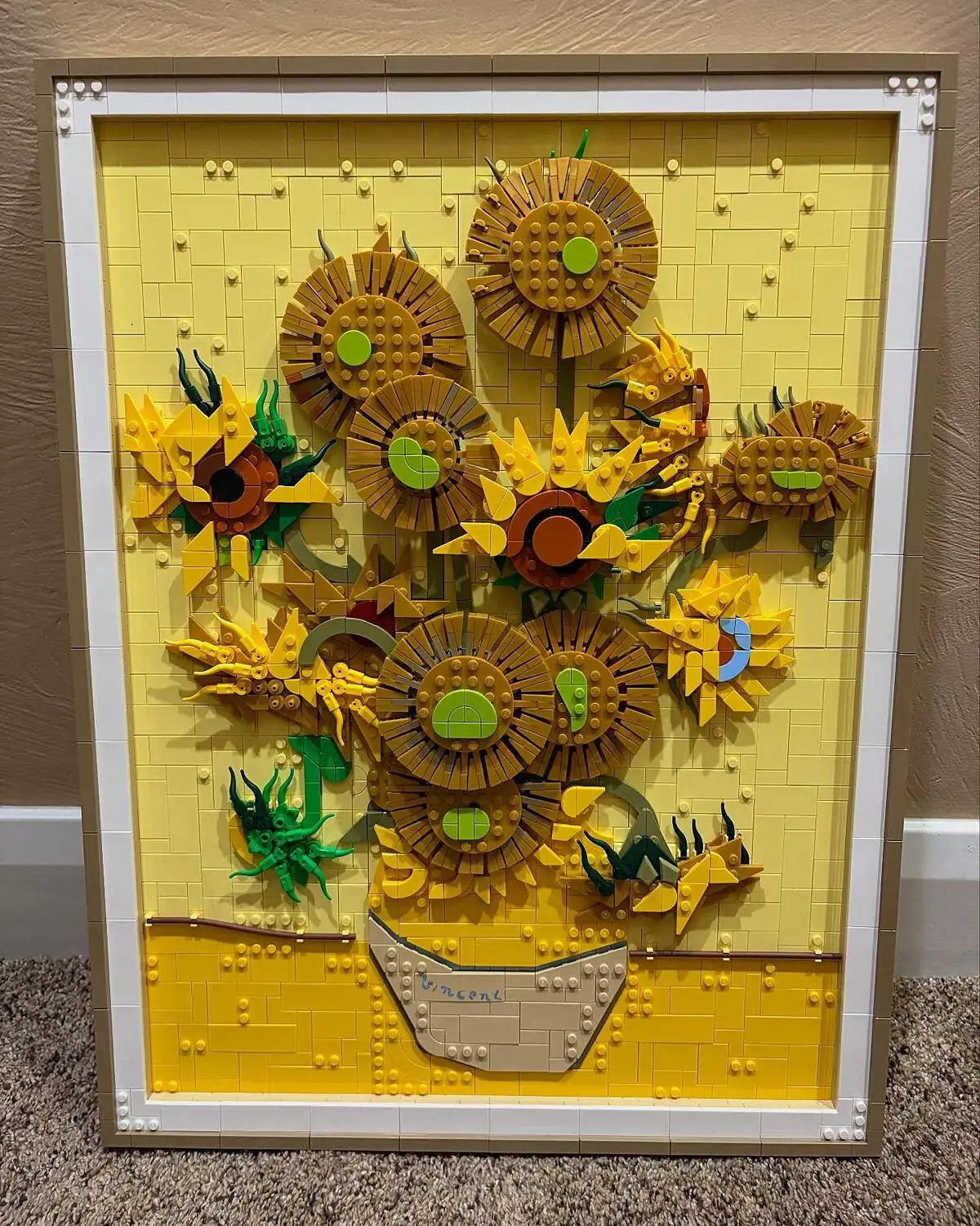 LEGO Art Vincent van Gogh, Sunflowers Lego Construction
