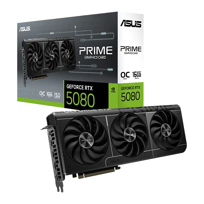 ASUS GeForce RTX 5080 PRIME 16GB OC GDDR7 Graphics Card – Computer
