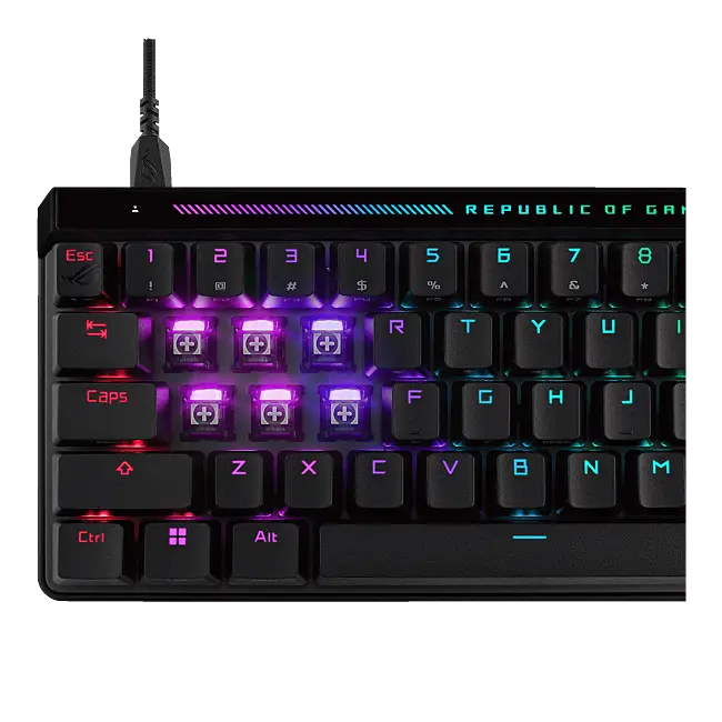 ASUS ROG Falchion Ace HFX Wired 65% RGB ROG HFX Magnetic Switches