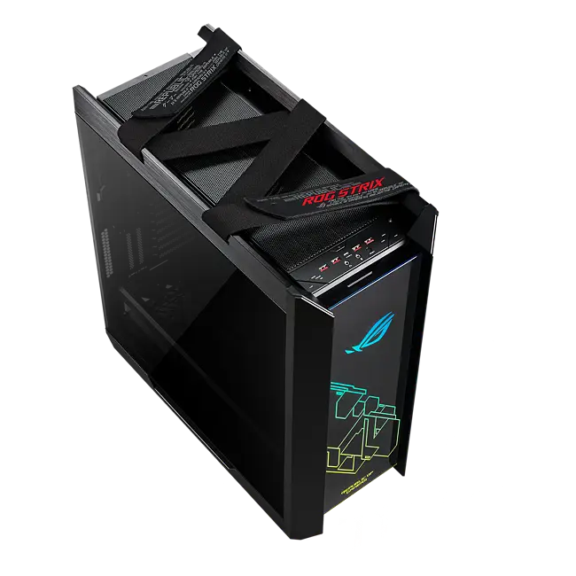 ASUS ROG Strix Helios GX601 White Edition RGB Mid-Tower Computer Case for  ATX/ E 192876611302