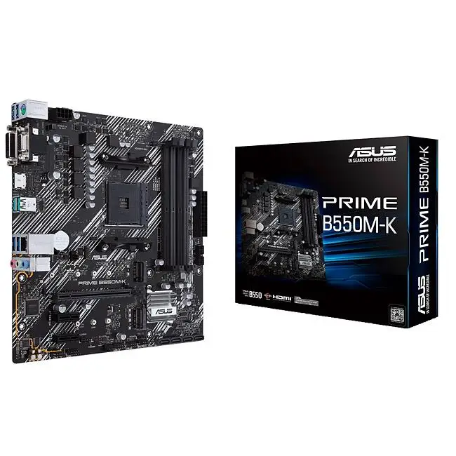 Asus Prime B550M-K ARGB AMD B550 DDR4 Micro ATX Motherboard