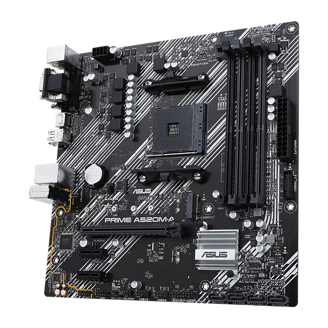AMD Ryzen 5 5600X Six-Core 4.6GHz, Asus Prime A520M-A Mobo Bundle