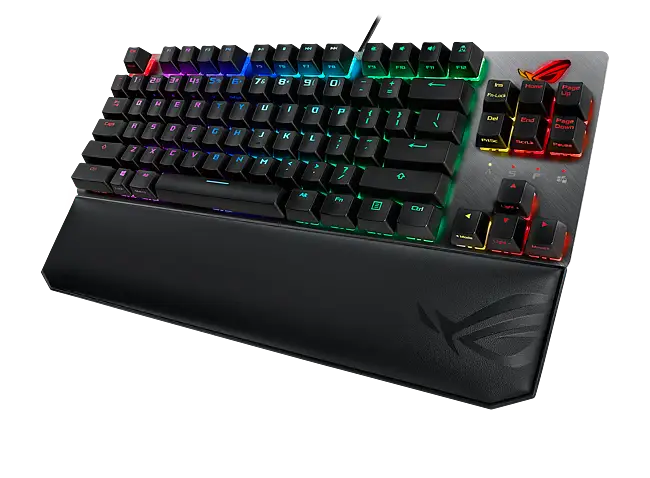 ASUS RGB Mechanical Gaming Keyboard - ROG Strix Scope TKL | Cherry MX Brown  Switches | 2X Wider Ctrl Key for FPS Precision | Gaming Keyboard for PC