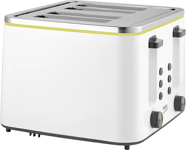 Beko TAM4341W Slice Toaster White Beko Small Appliances - Main Image