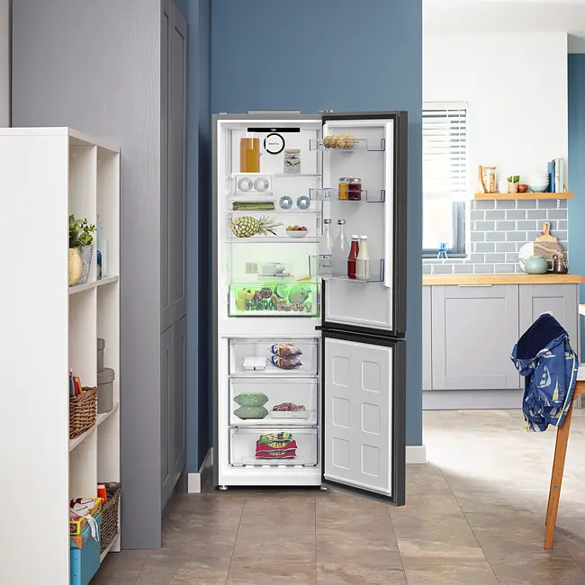 Beko Fridge Freezer | Brushed Steel | CNG6686VPZ_BS | ao.com