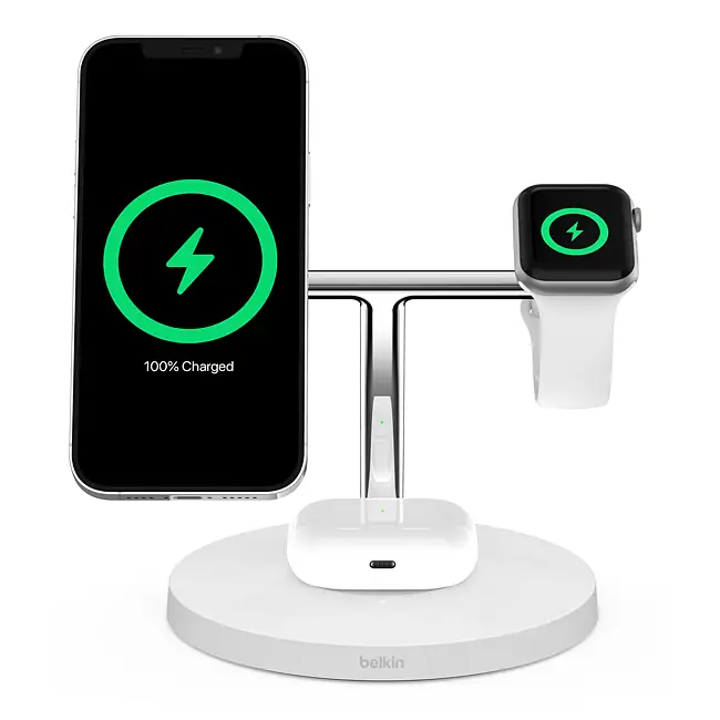 BOOST↑CHARGE PRO 3in1 Magsafe Belkin BoostCharge Pro MagSafe 3-in-1 Wireless Charger for