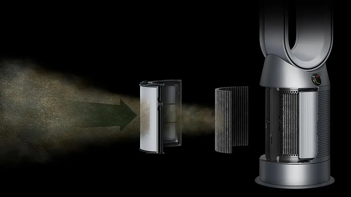 Erkennt und entfernt Schadstoffe mit einem leistungsstarken HEPA-13 Filter