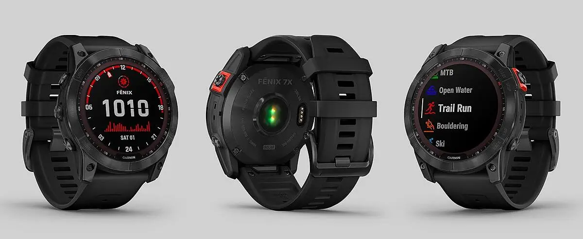 Custodia protettiva per Garmin Fenix 7X, TPU accessori in silicone protettivo per la custodia antiurto e infrangibile per Garmin Fenix 7X (nero+trasparente