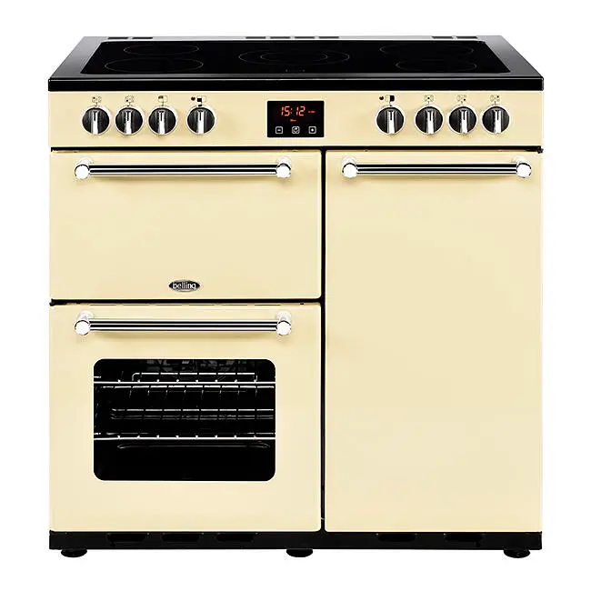 electric range cooker cream