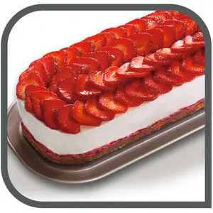 Delibake acier rouge carbone moule à cake à charnière 30cm, MOULES A CAKE