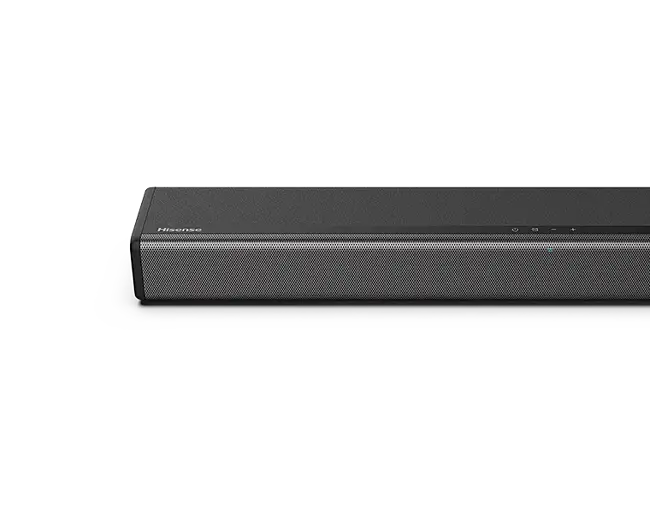 Hisense HS214 2.1ch Sound Bar with Built-in Subwoofer, 108W, All-in-one  Compact Design with Wireless Bluetooth, Powered by Dolby Audio, Roku TV  Ready